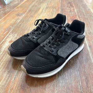 HOFF Reading City Series Sneakers - Black & Grey Mixed Media Trainers Womens 9